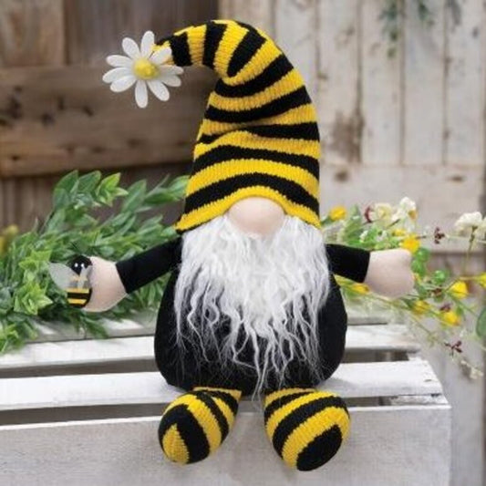 Bee Happy Sitting Gnome