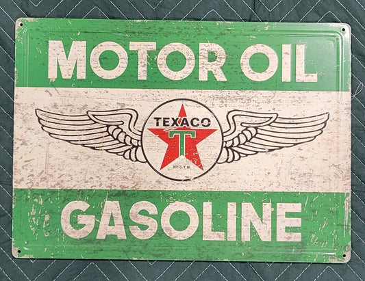 40208 Sign- Texaco Motor Oil Gasoline Wing Logo