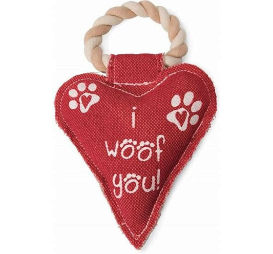 45610 Heart Woof Dog Toy