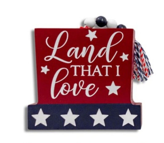 505-03654 Asst MDF USA Hat- Land that I Love