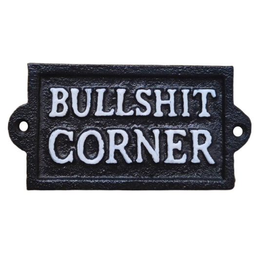 75931 5" Bullshit Corner Plaque