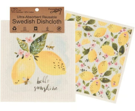 Swedish Cloth Set- Lemons