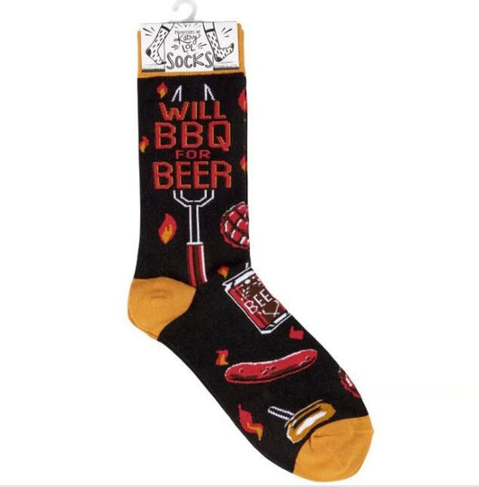 Socks- BBQ For Beer