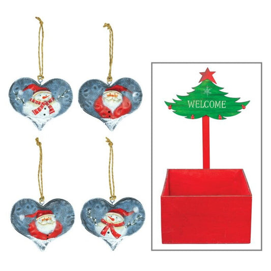 15165 Heart Santa Sm Orn