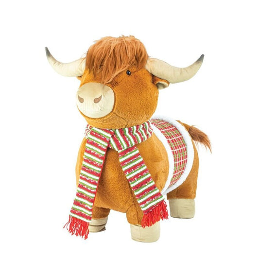 14392 Extra Large Highland Cow Standing Stool (In Store Pick up Only in Tilton, NH)