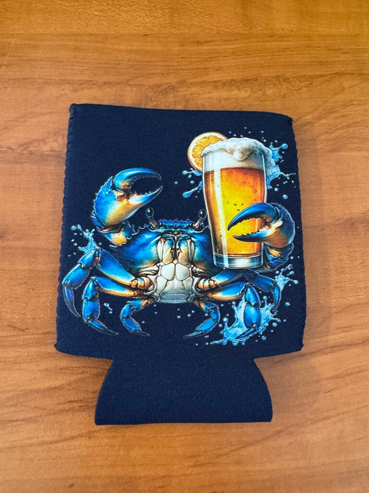 Drinking Crab Koozie