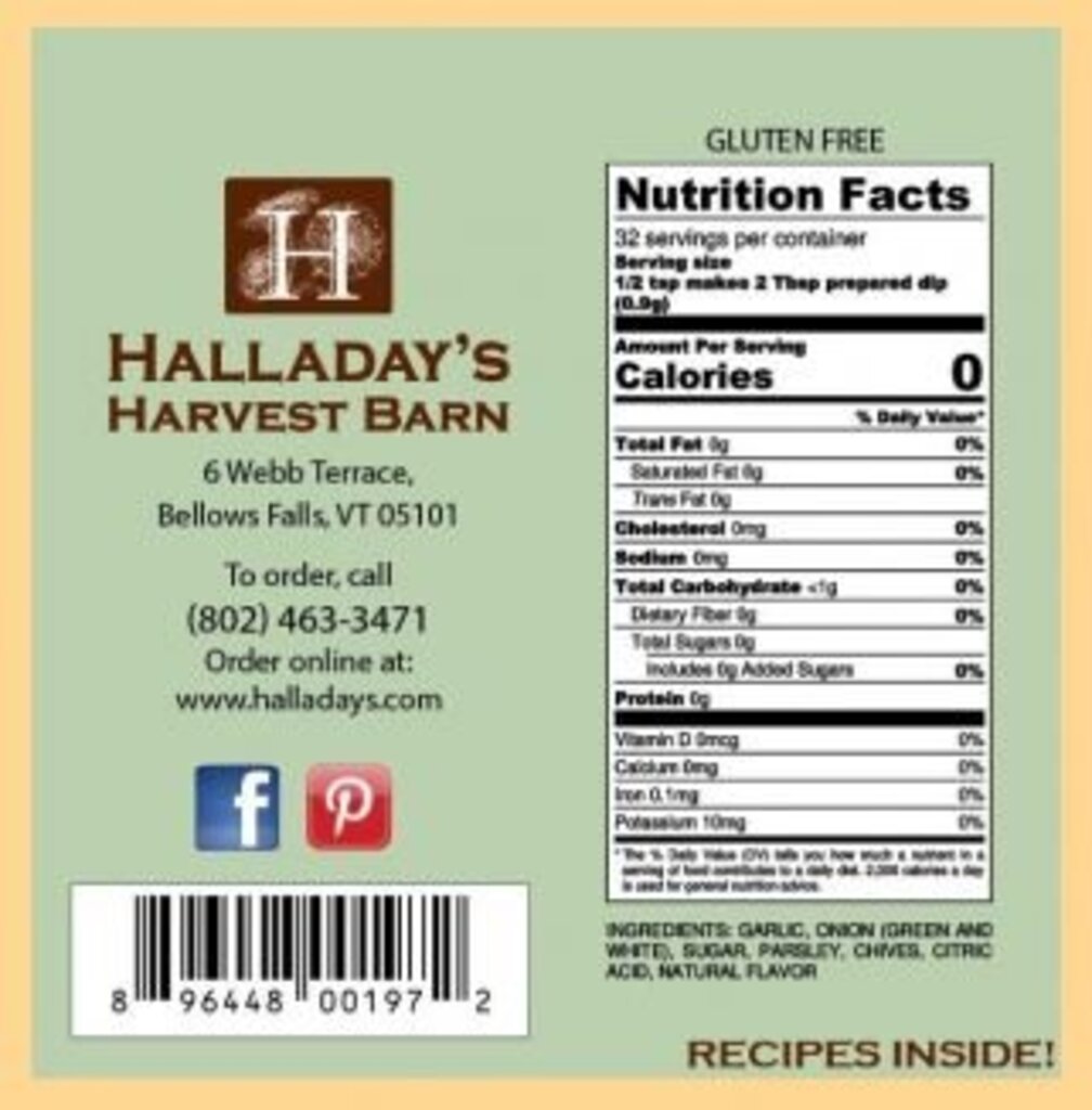 Halladay's Garlic Herb