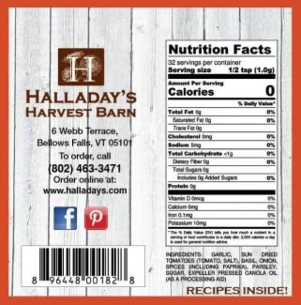 Halladay's Italian Dipping Oil Blend