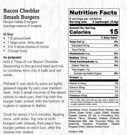 Halladay's Bacon Cheddar Smash Burger