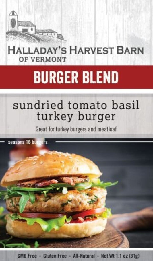 Halladay's Sundried Tomato Basil Burger