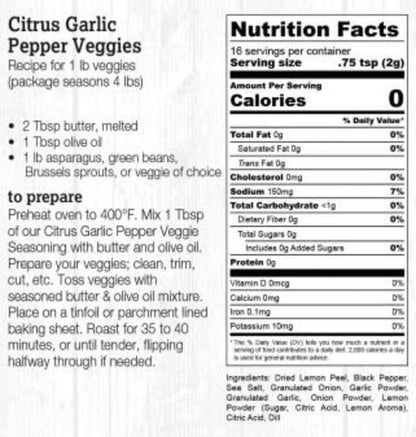 Halladay's Citrus Garlic Pepper