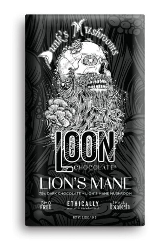 Loon Chocolate Lion's Mane Dark Chocolate
