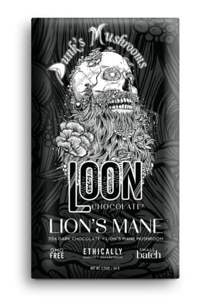 Loon Chocolate Lion's Mane Dark Chocolate