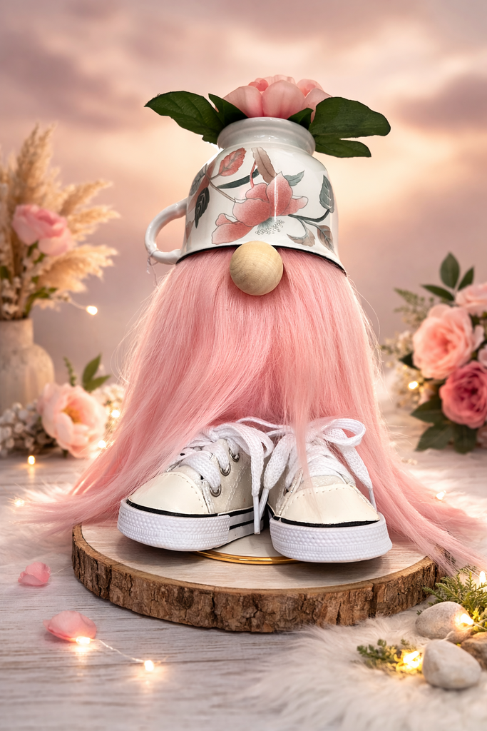 Tea Cup Gnome (pink)