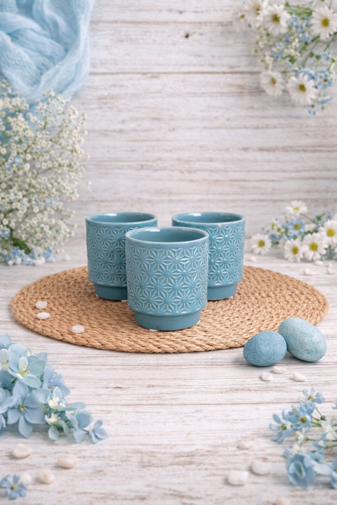34712 Blue POT 3Dx3H