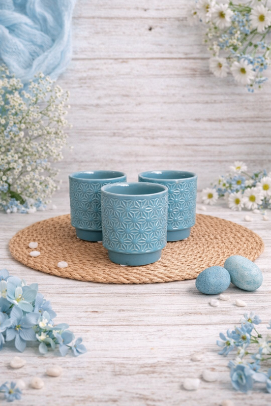 34712 Blue POT 3Dx3H