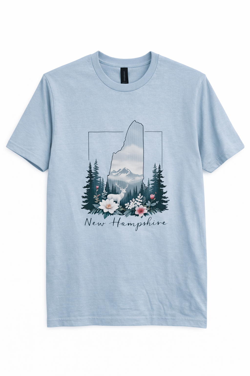 NH SCRIPT FLORAL TEE