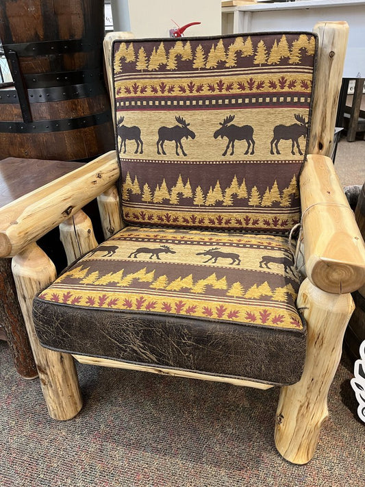 Chair with Cushion & Moose Cover