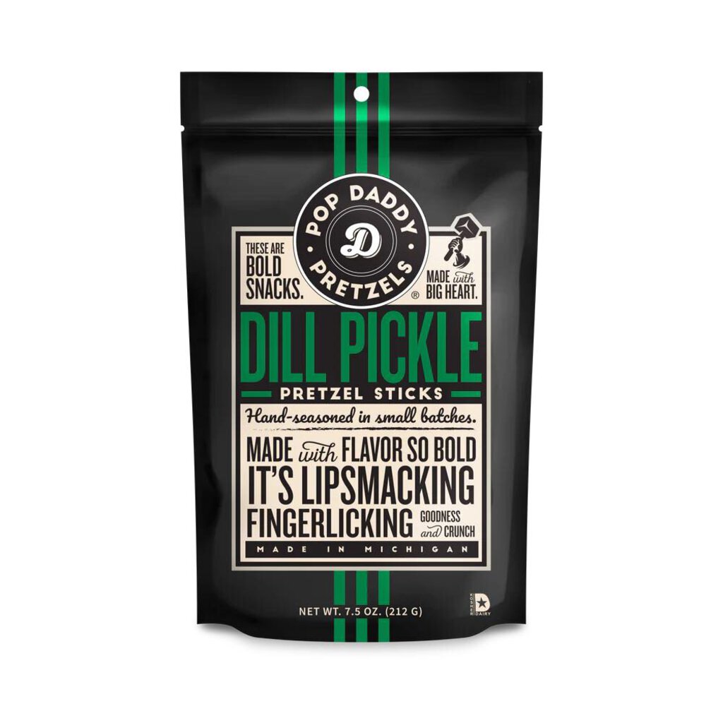 Pop Daddy Dill Pickle Pretzels