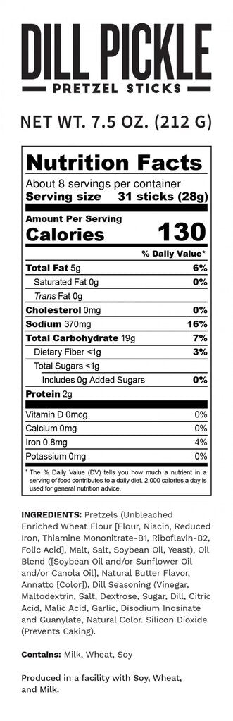 Pop Daddy Dill Pickle Pretzels
