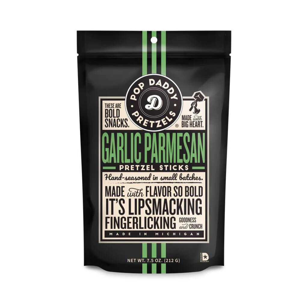 Pop Daddy Garlic Parmesan Pretzels