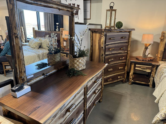 4 Piece Walnut Bedroom Set