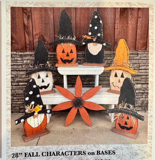 28" Fall Character on Bases