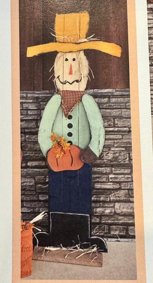 58" Scarecrow with Pumpkin on Base (Item 8084)
